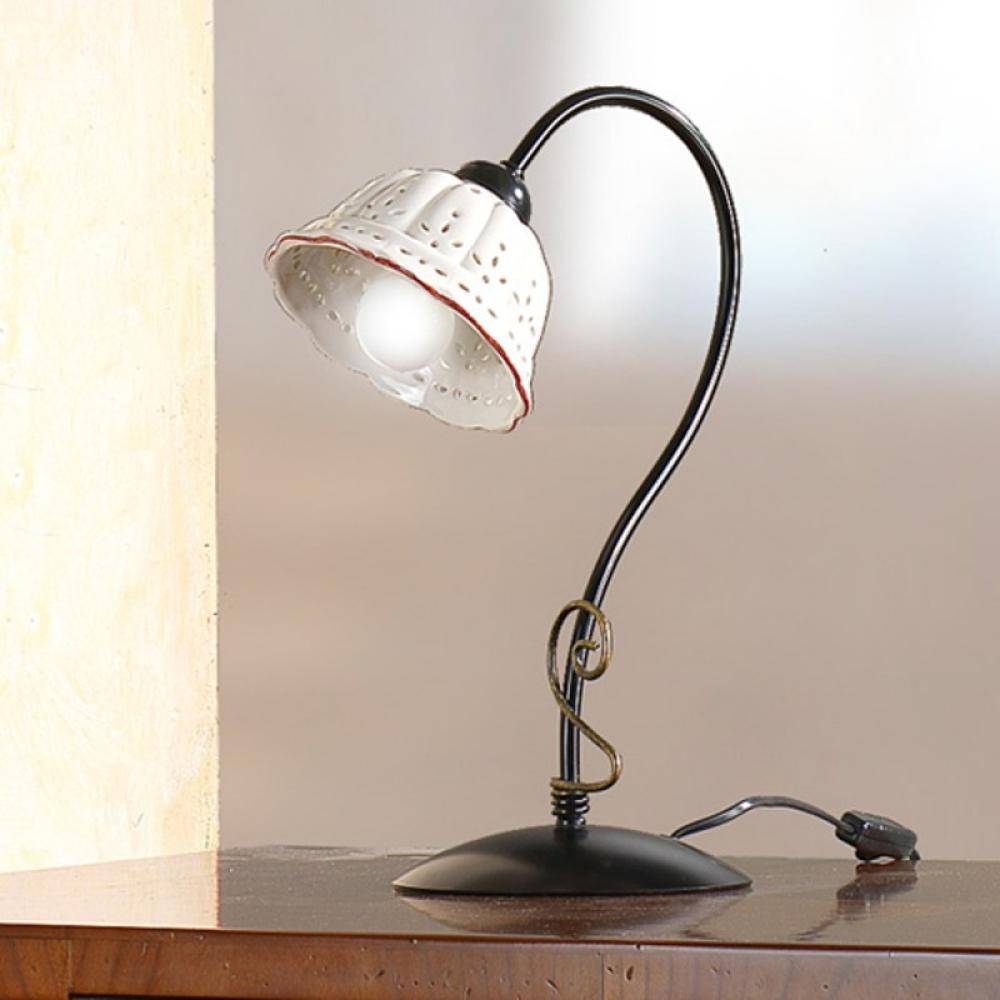 klasszikus diszes mediterran asztali lampa vilagitas irodai elegans polgari keramia lyukacsos bura ebedlo ejjeliszekreny haloszoba diszitett festett toszkan olasz lampak lameridiana.jpg
